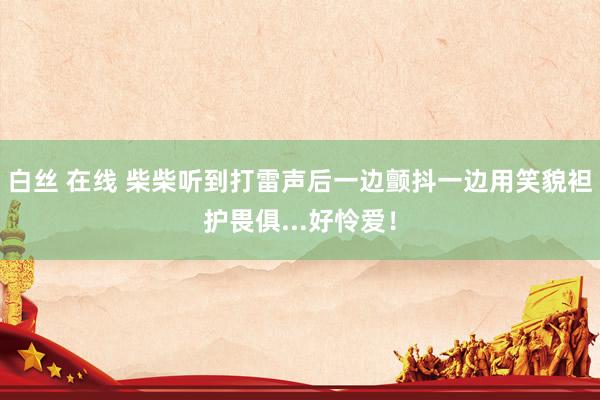 白丝 在线 柴柴听到打雷声后一边颤抖一边用笑貌袒护畏俱...好怜爱！