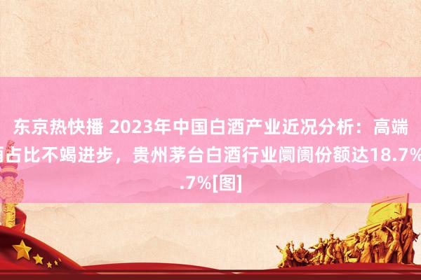 东京热快播 2023年中国白酒产业近况分析：高端白酒占比不竭进步，贵州茅台白酒行业阛阓份额达18.7%[图]