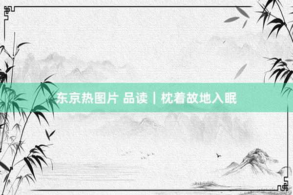 东京热图片 品读｜枕着故地入眠
